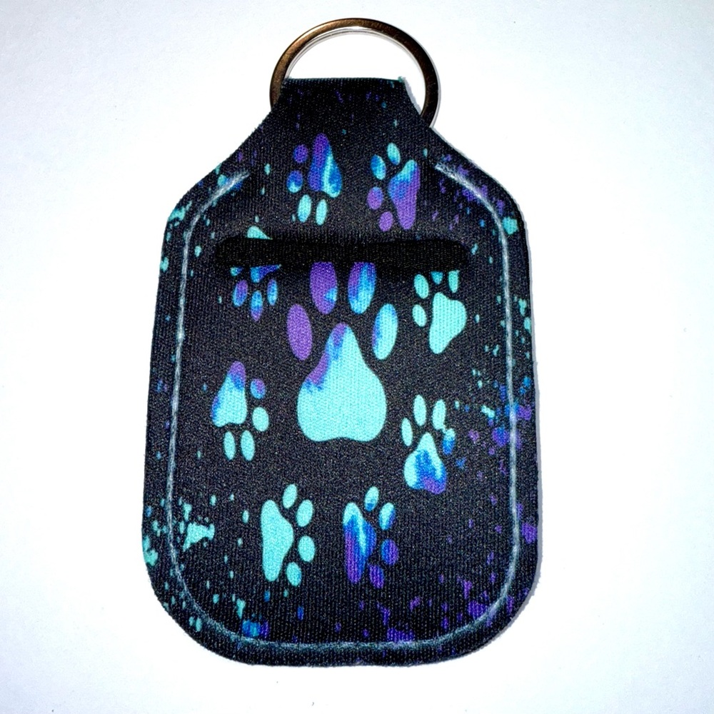 NWOT-Colorful Hand Sanitizer Holder Keychains (5) - Picture 7 of 7